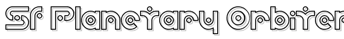 SF Planetary Orbiter Outline font